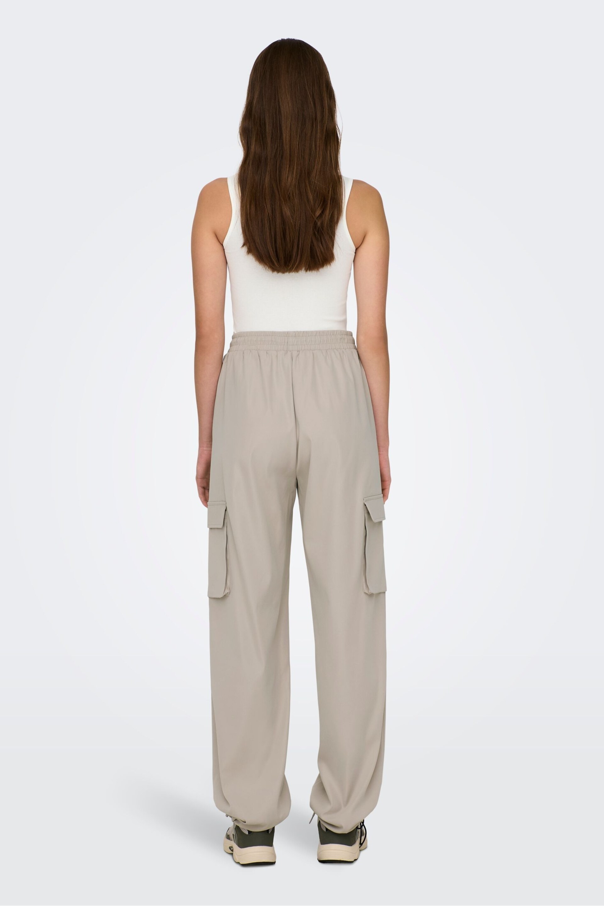 ONLY Cream Cargo Trouser - Image 4 of 5