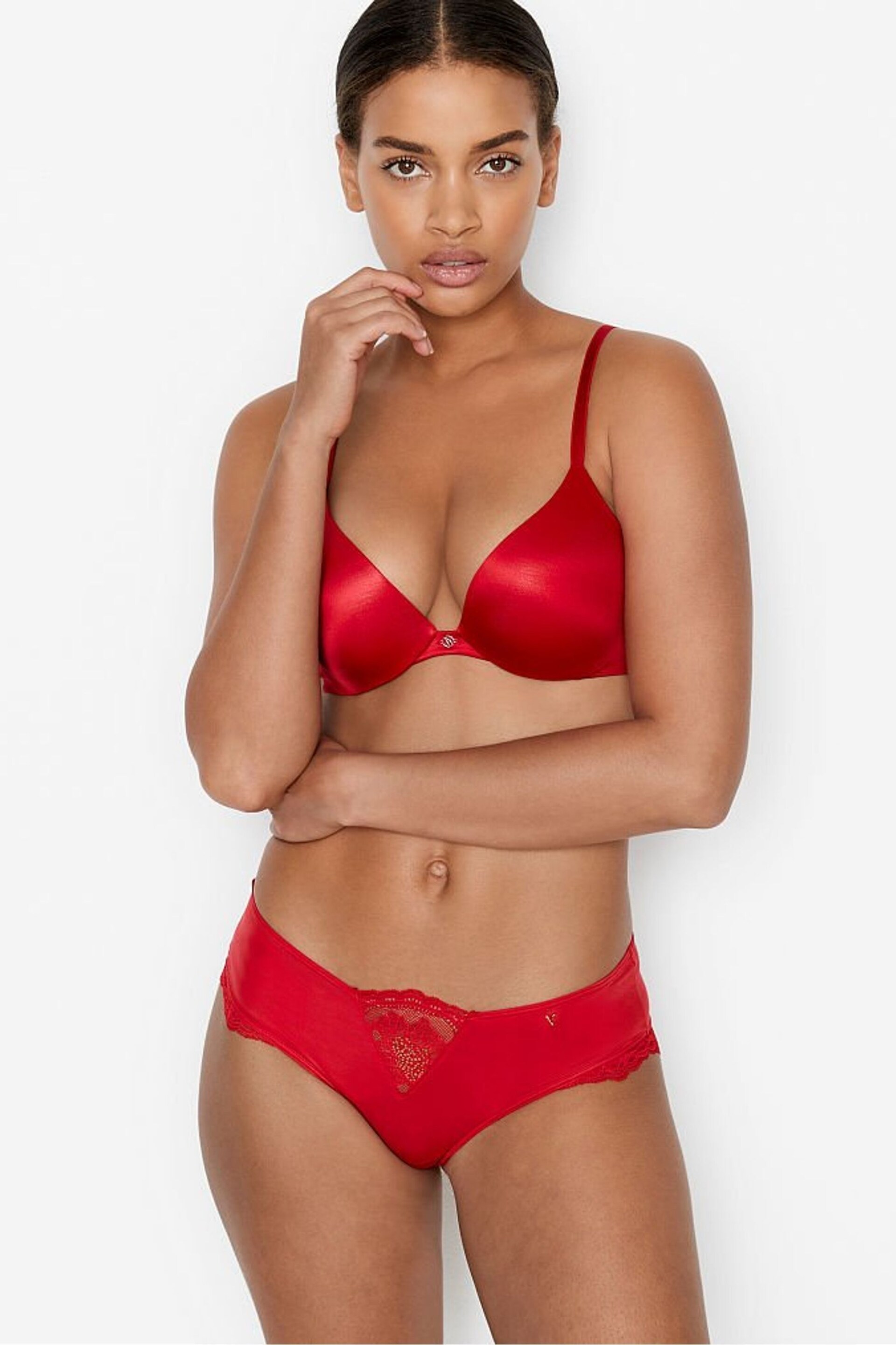 Victoria's Secret Lipstick Red Push Up Bra - Image 3 of 4