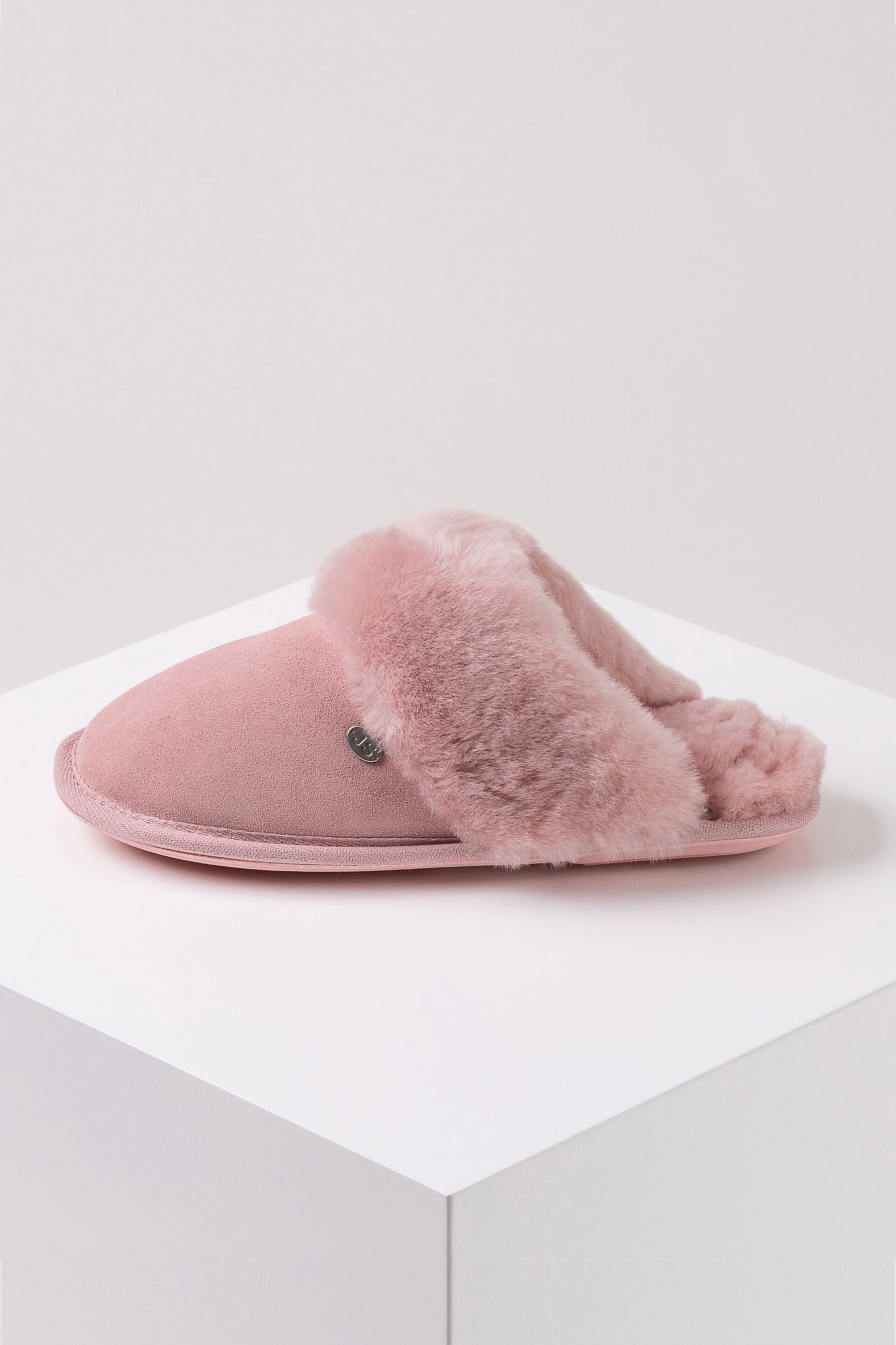 Just Sheepskin Baby Pink Ladies Duchess Sheepskin Slippers - Image 3 of 5