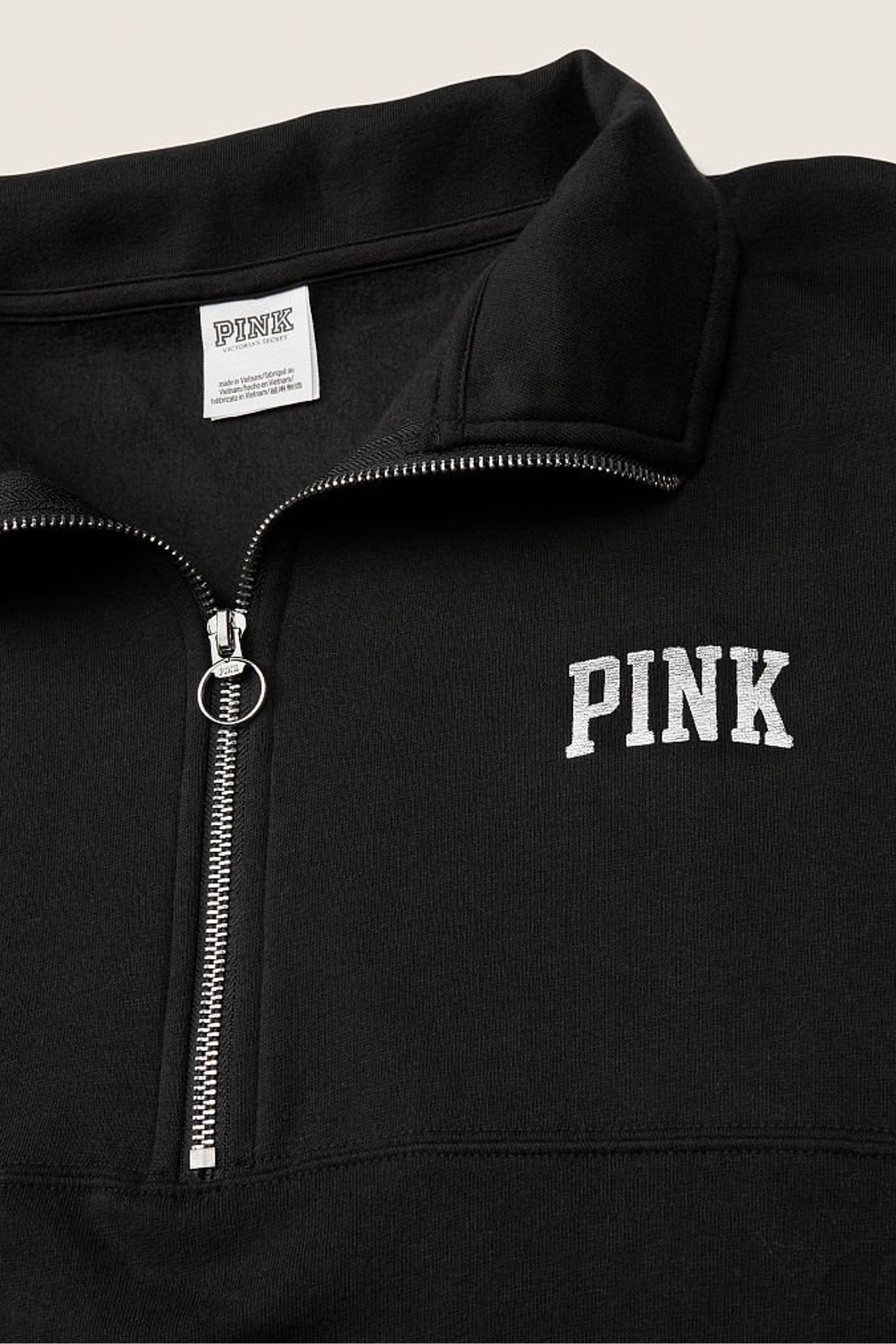 Pink varsity half zip hotsell