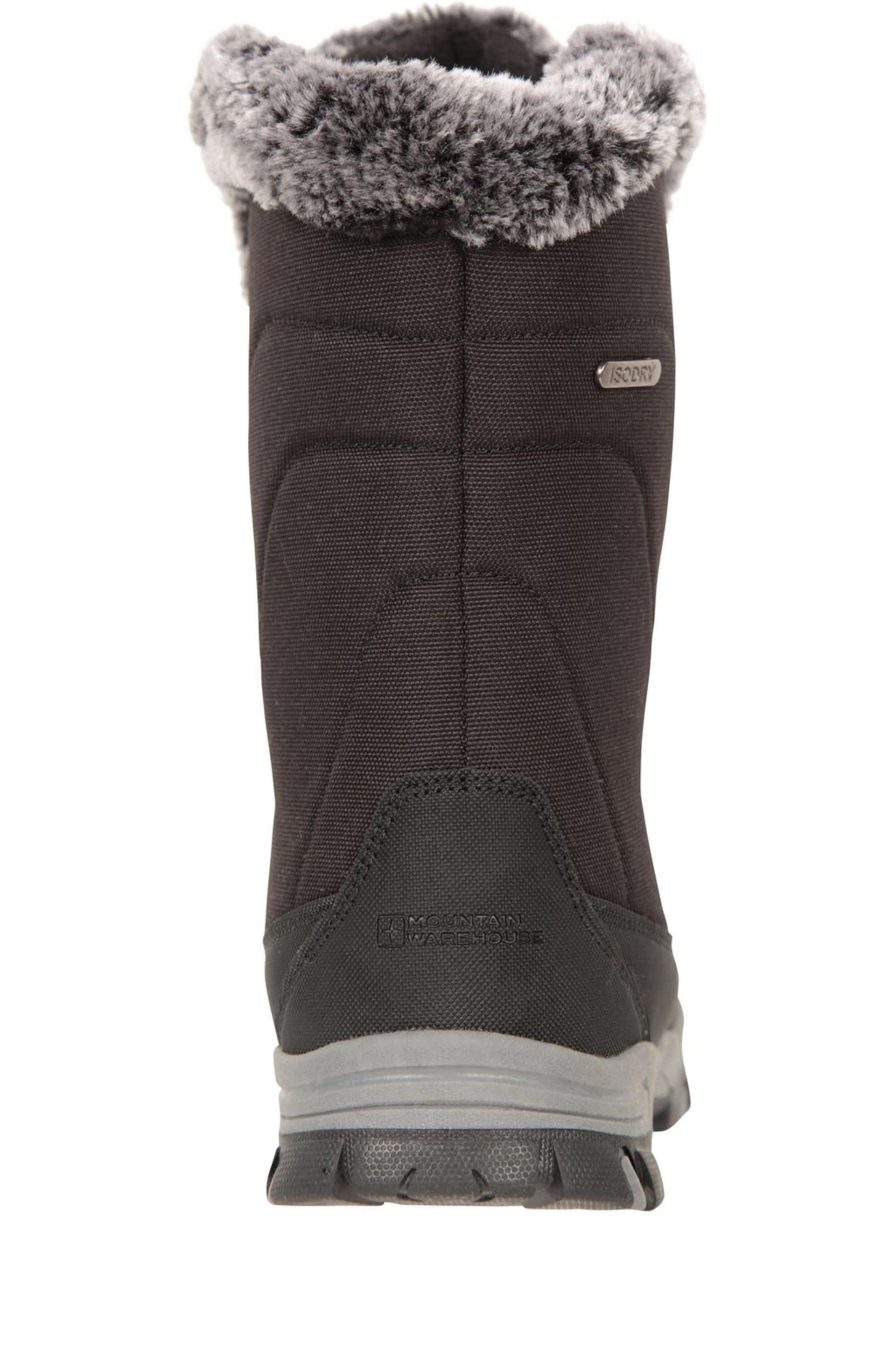 Mountain Warehouse Black Ohio Womens Thermal Fleece Lined Snow Boot - Image 4 of 6