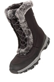 Mountain Warehouse Black Ohio Womens Thermal Fleece Lined Snow Boot - Image 6 of 6