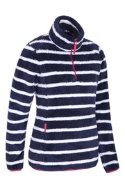 Mountain Warehouse Blue Nessy Stripe Womens Fleece - Image 2 of 6