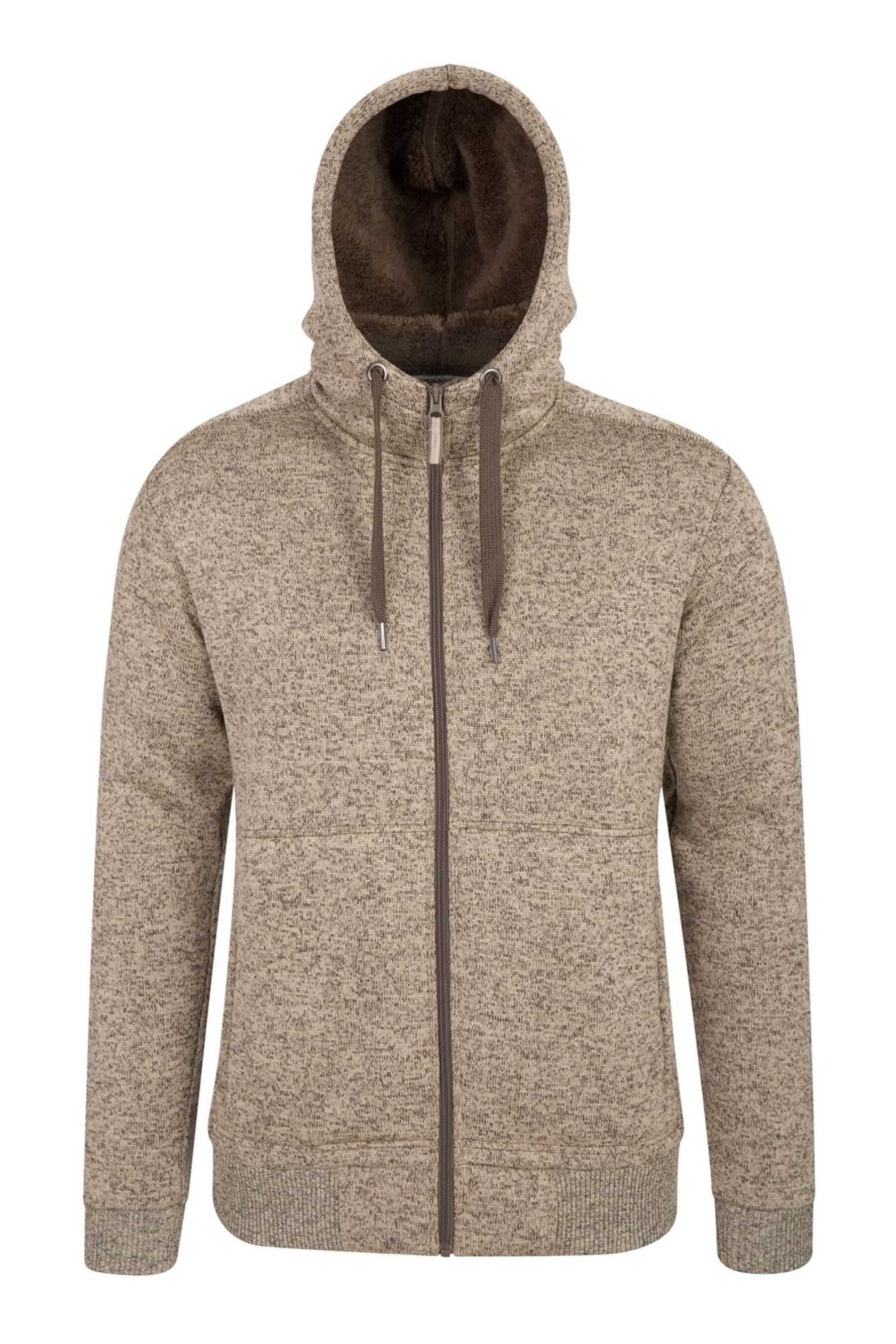 Buy Mountain Warehouse Brown Nevis Mens Fleece Lined Hoodie from Next Ireland