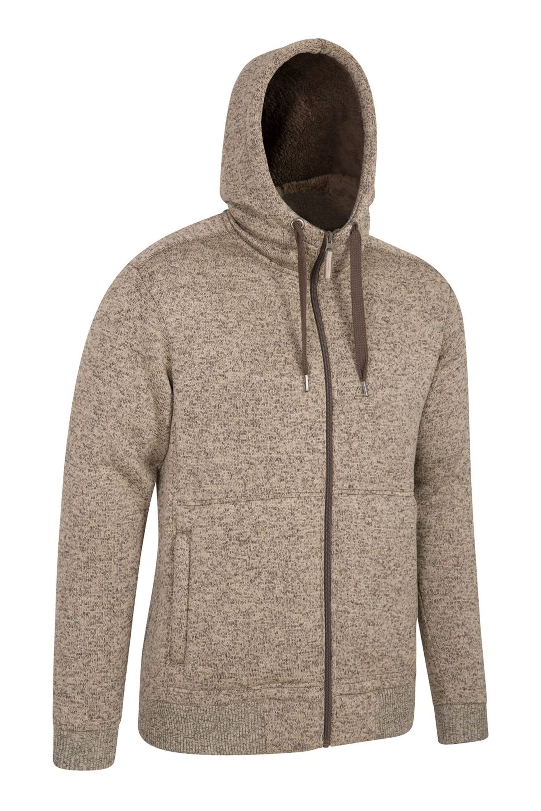 Buy Mountain Warehouse Brown Nevis Mens Fleece Lined Hoodie from Next Ireland