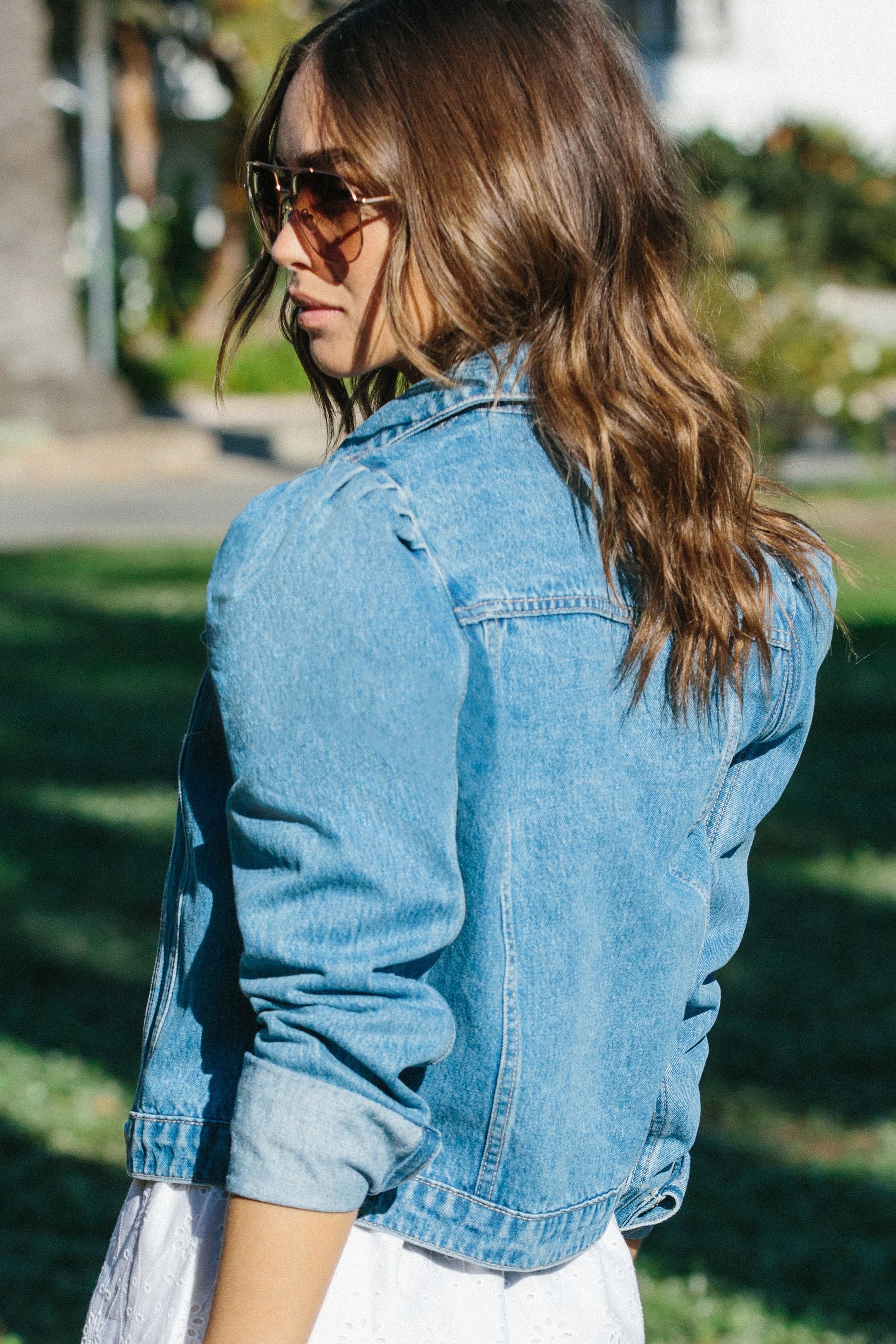 Buy Lipsy Blue Puff Sleeve Denim Jacket from Next Germany