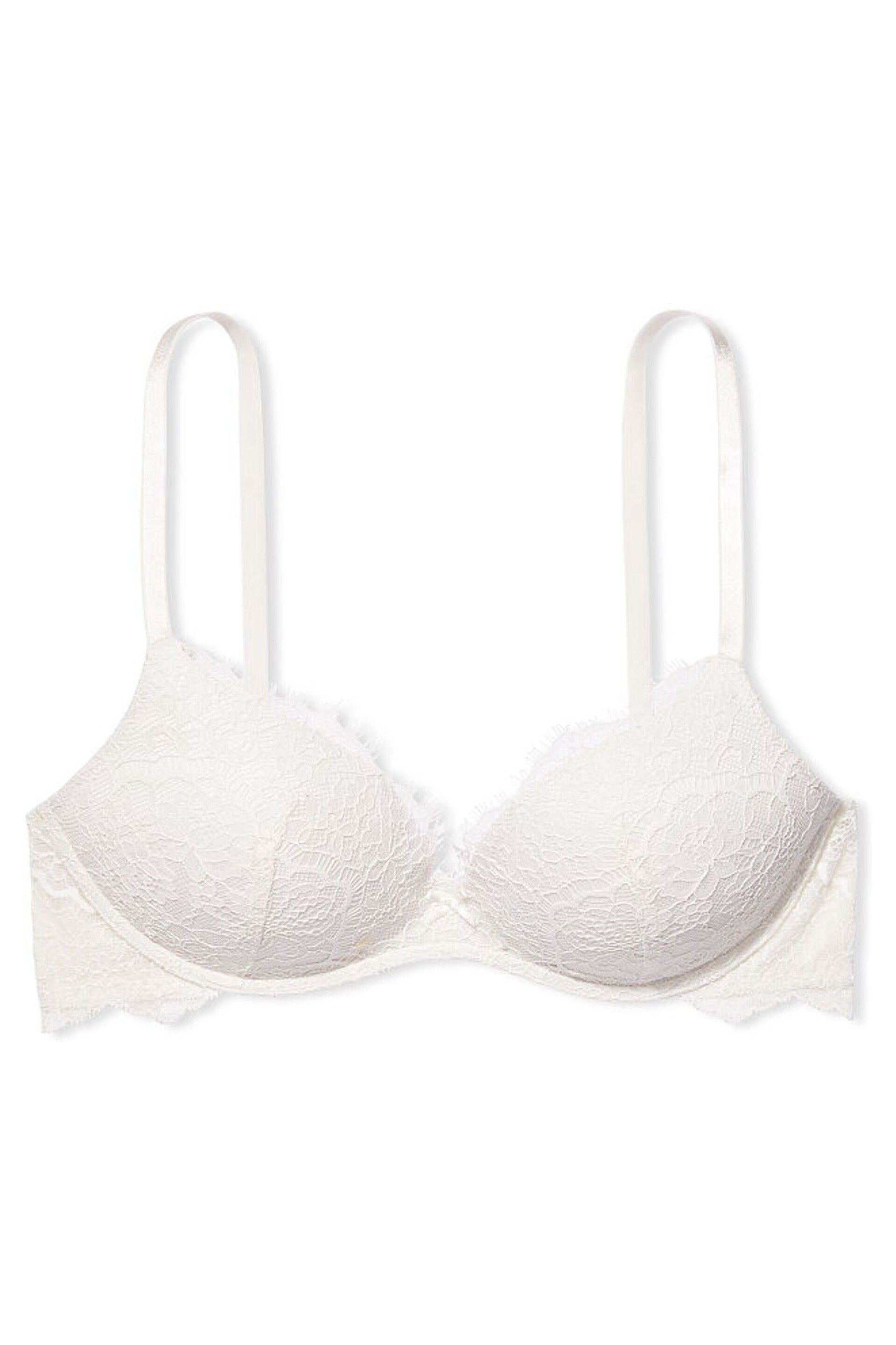 Victoria's Secret Coconut White Lace Non Wired Lightly Lined Bra - Image 3 of 3