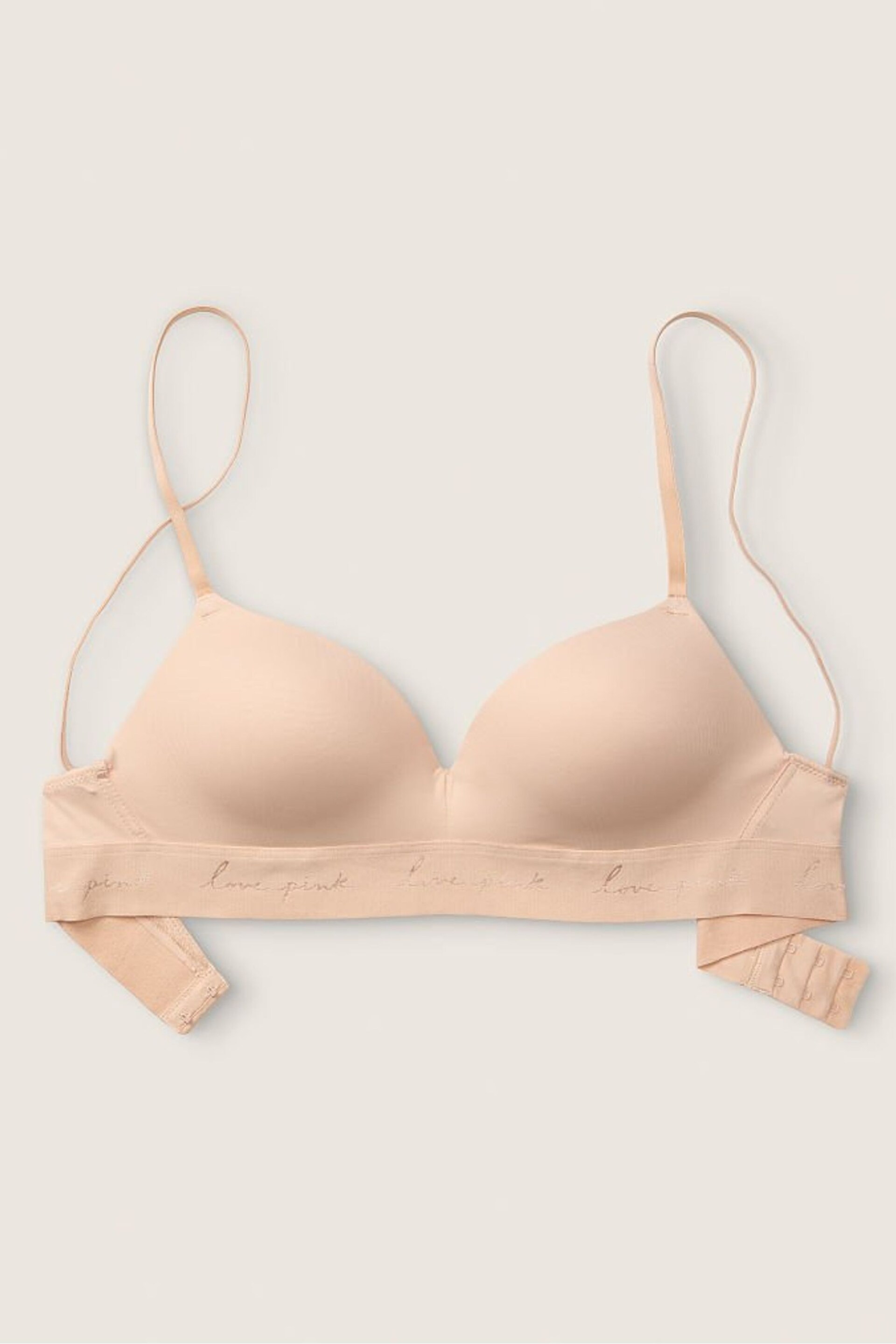 Victoria's Secret PINK Champagne Nude Non Wired Push Up Smooth T-Shirt Bra - Image 4 of 5