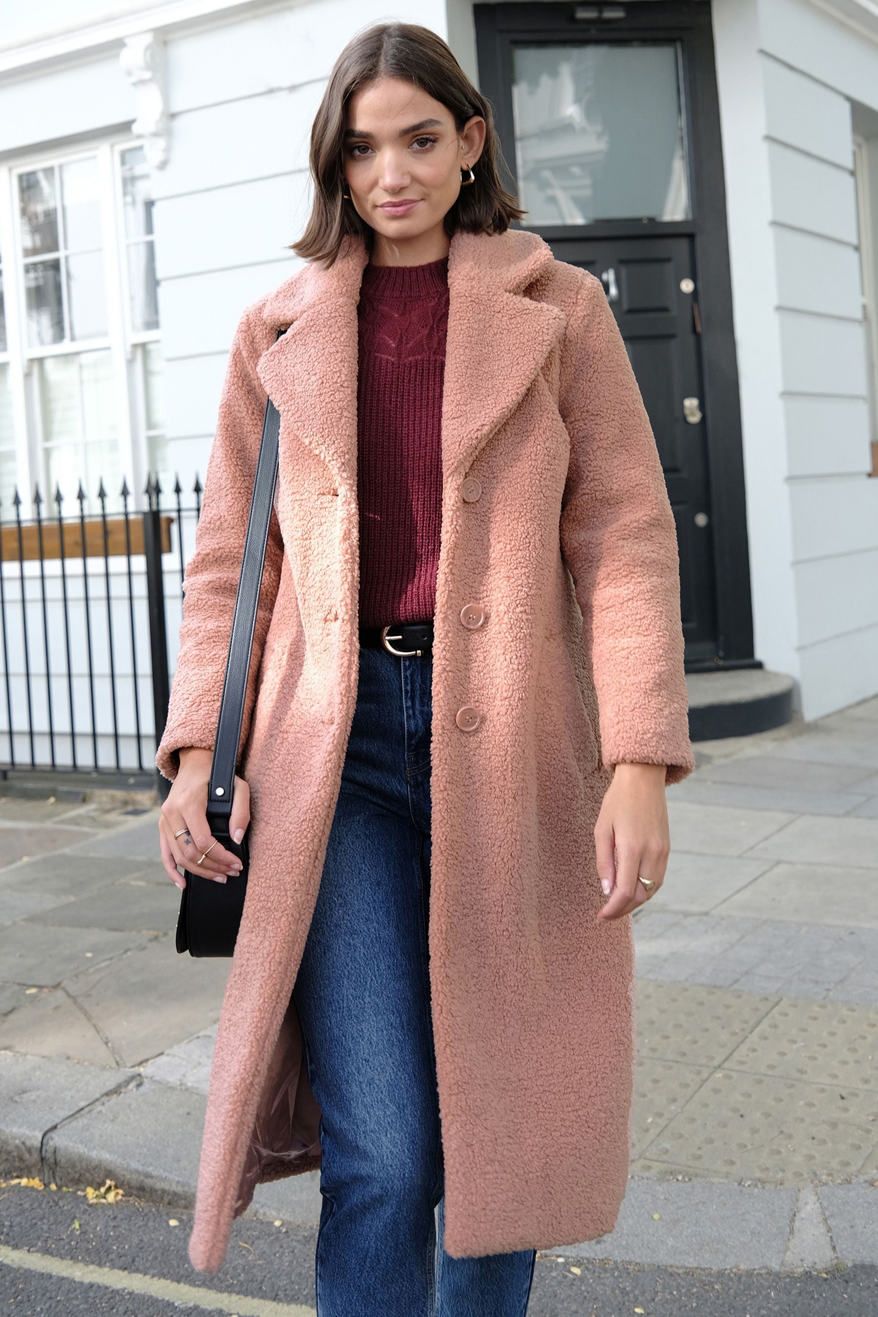 Buy Love Roses Pink Teddy Coat from Next Austria