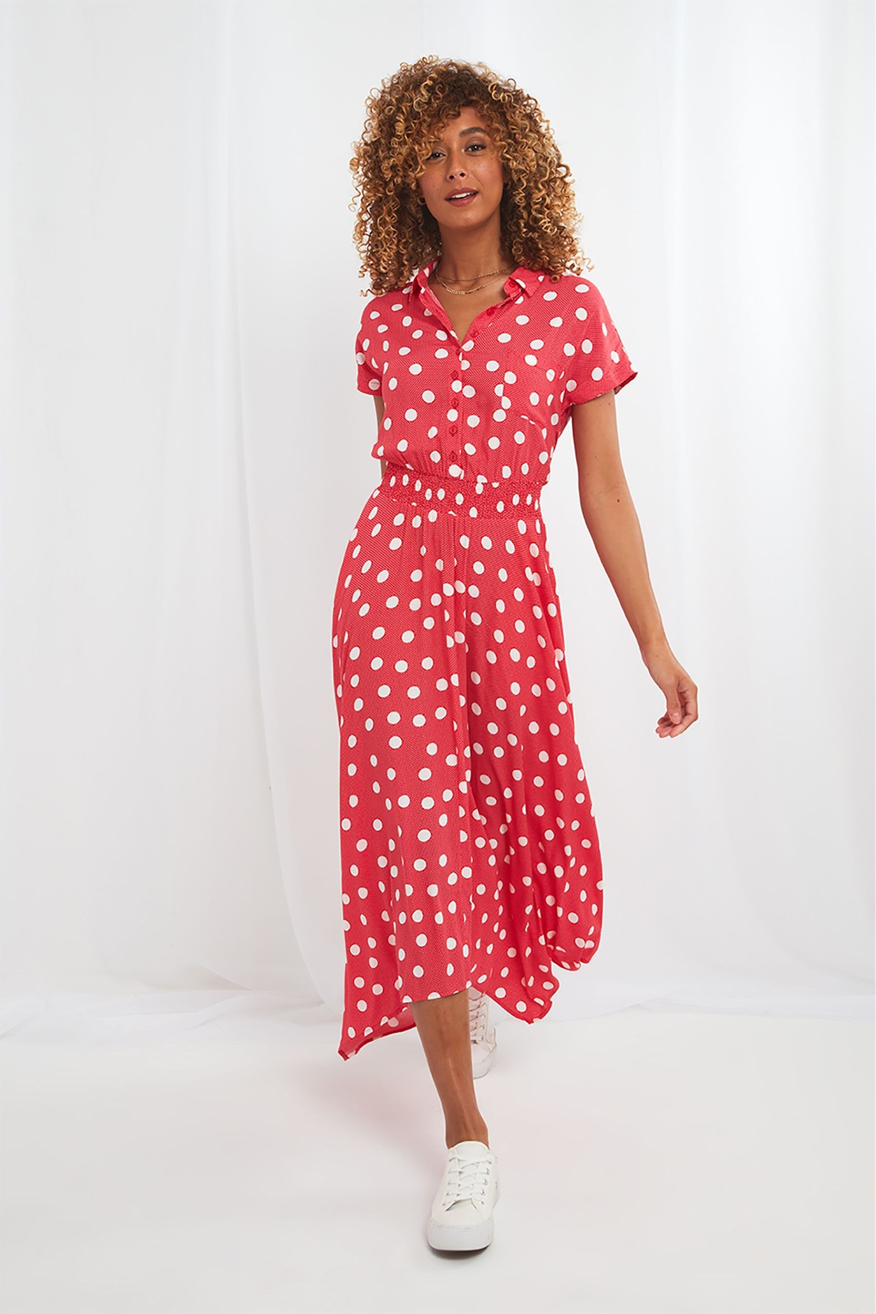 Buy Joe Browns Red Polka Dot Passion Dress from Next Luxembourg