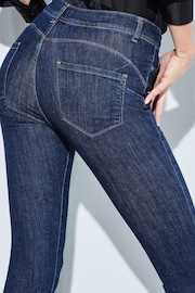 Lipsy Midwash Blue High Waist Sculpt, Slim and Shape Skinny Jeans - Image 1 of 4