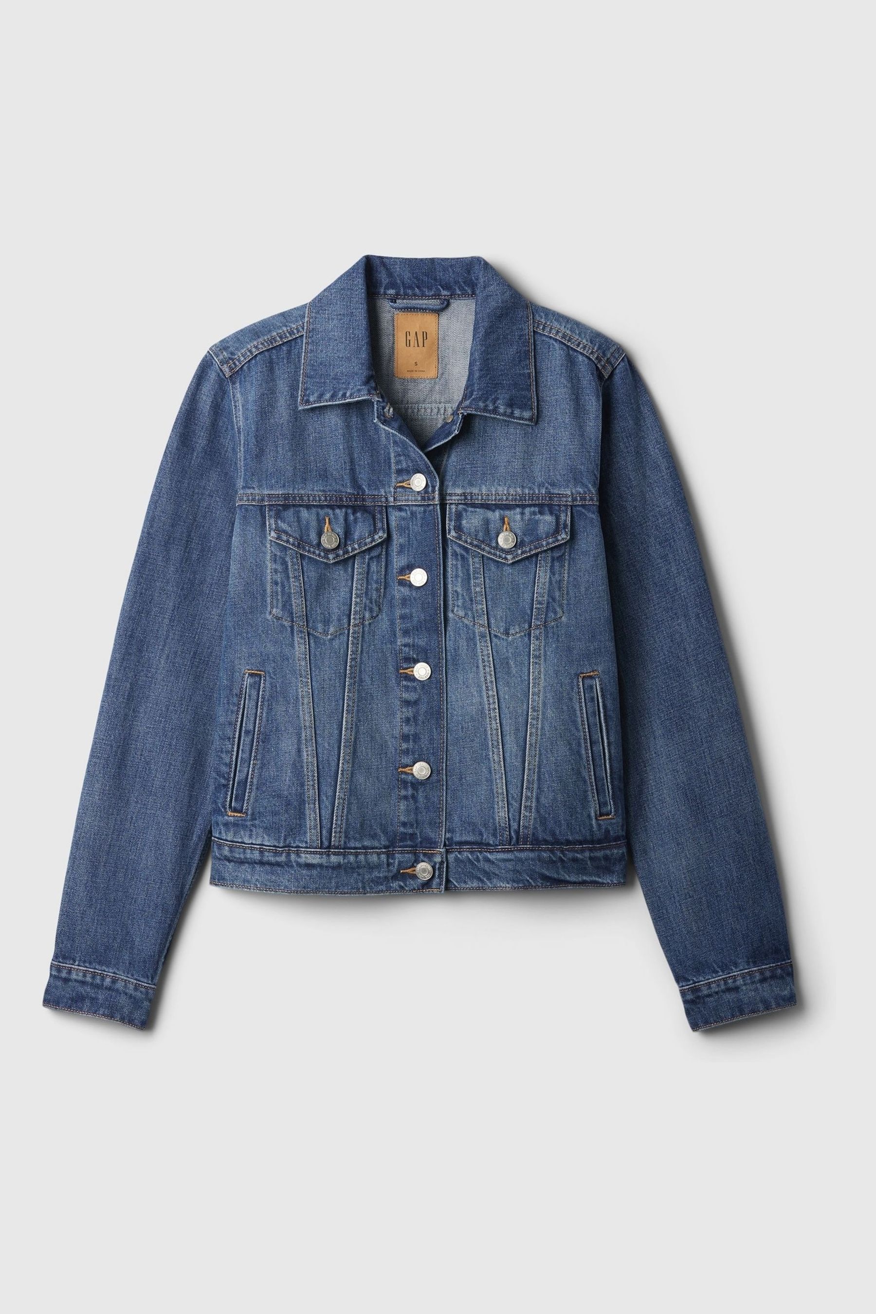 Buy Gap Dark Blue Icon Denim Jacket from Next Denmark