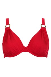 Pour Moi Red Non Padded Samoa Underwired Bikini Top - Image 4 of 5