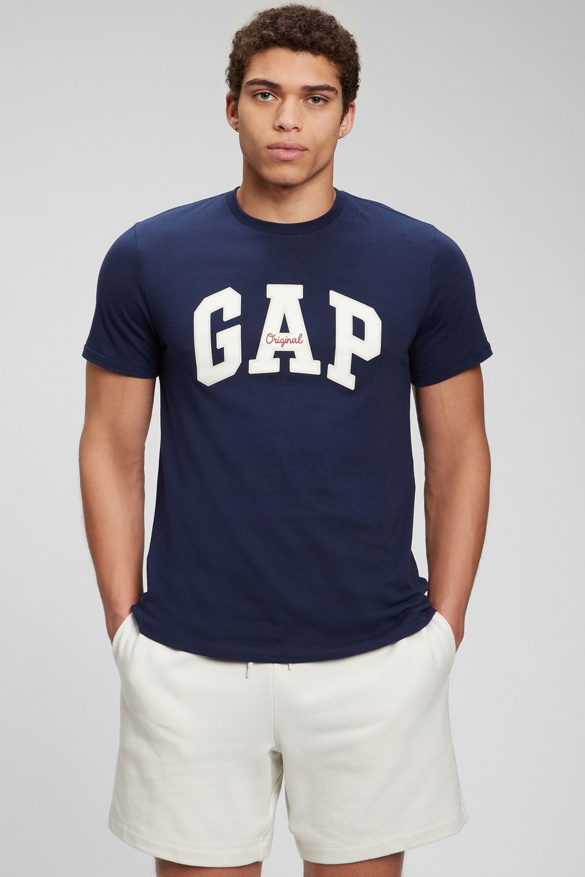 Gap Blue Logo Short Sleeve Crew Neck T Shirt - Image 1 of 7