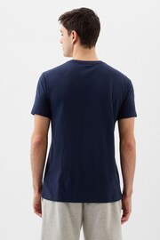 Gap Blue Logo Short Sleeve Crew Neck T Shirt - Image 4 of 7