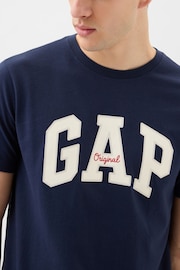 Gap Blue Logo Short Sleeve Crew Neck T Shirt - Image 6 of 7