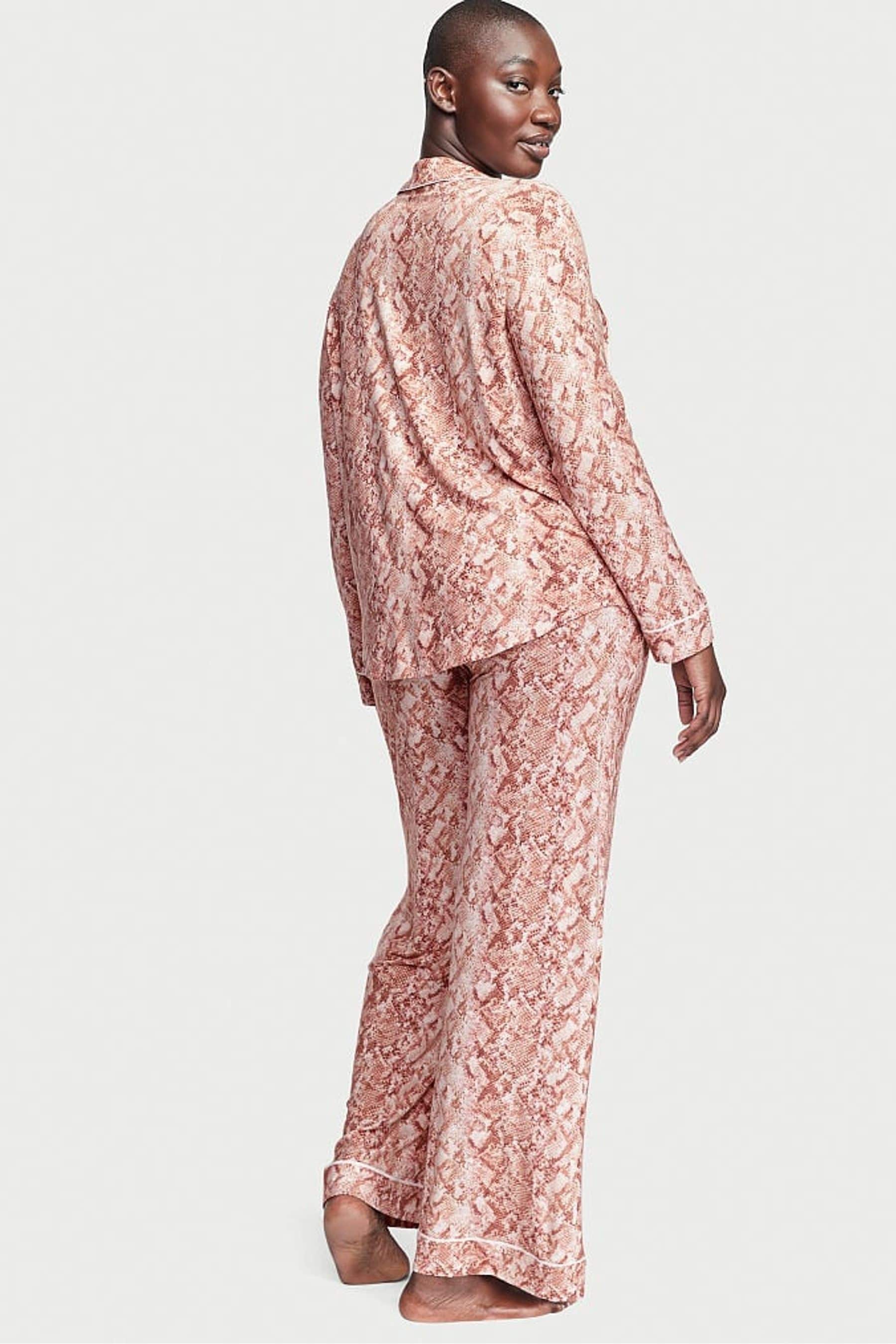 Buy Victoria s Secret Pink Snake Skin Modal Long Pyjamas from Next Ireland