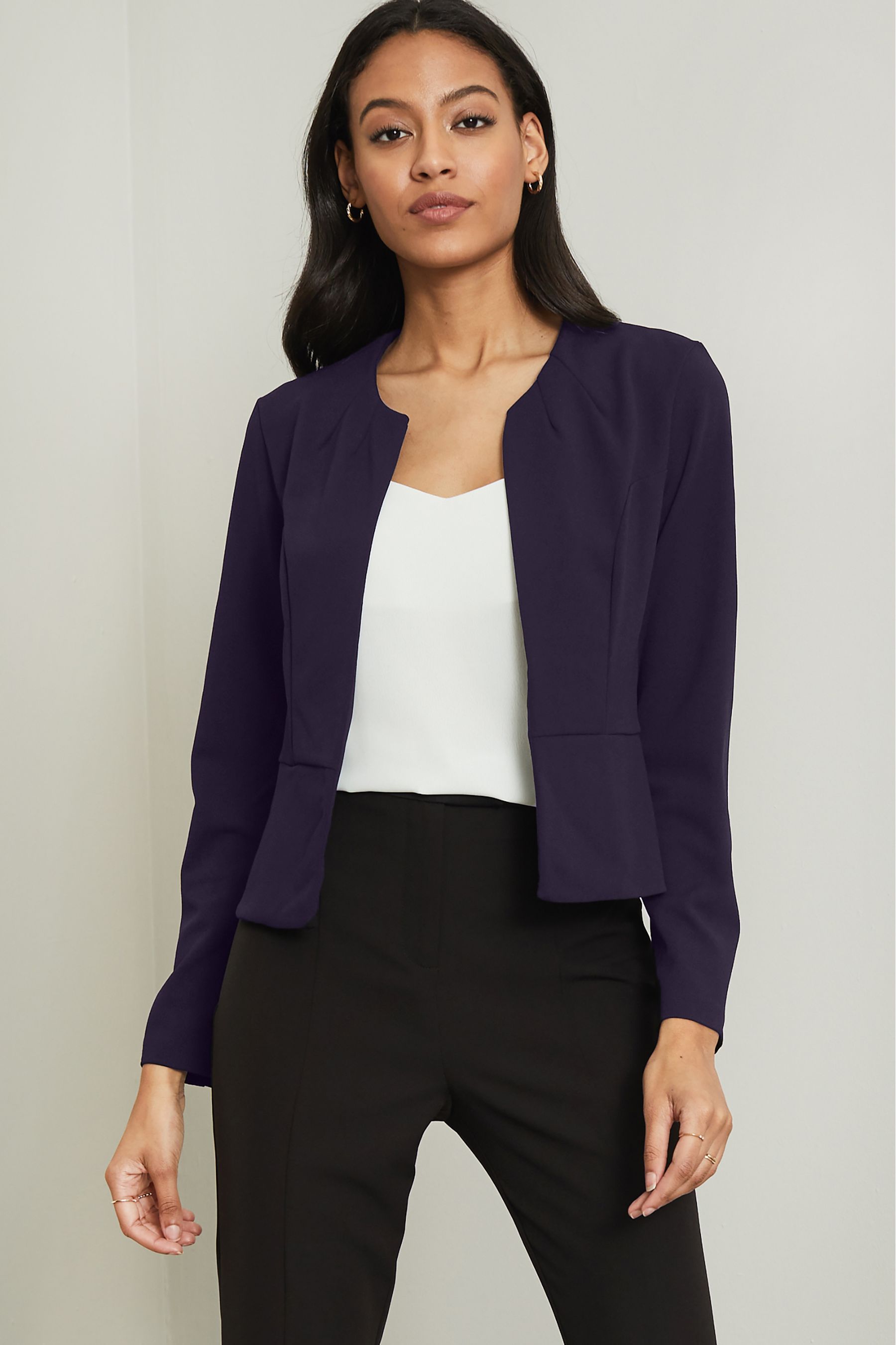 Buy Lipsy Navy Cropped Blazer from the Next UK online shop