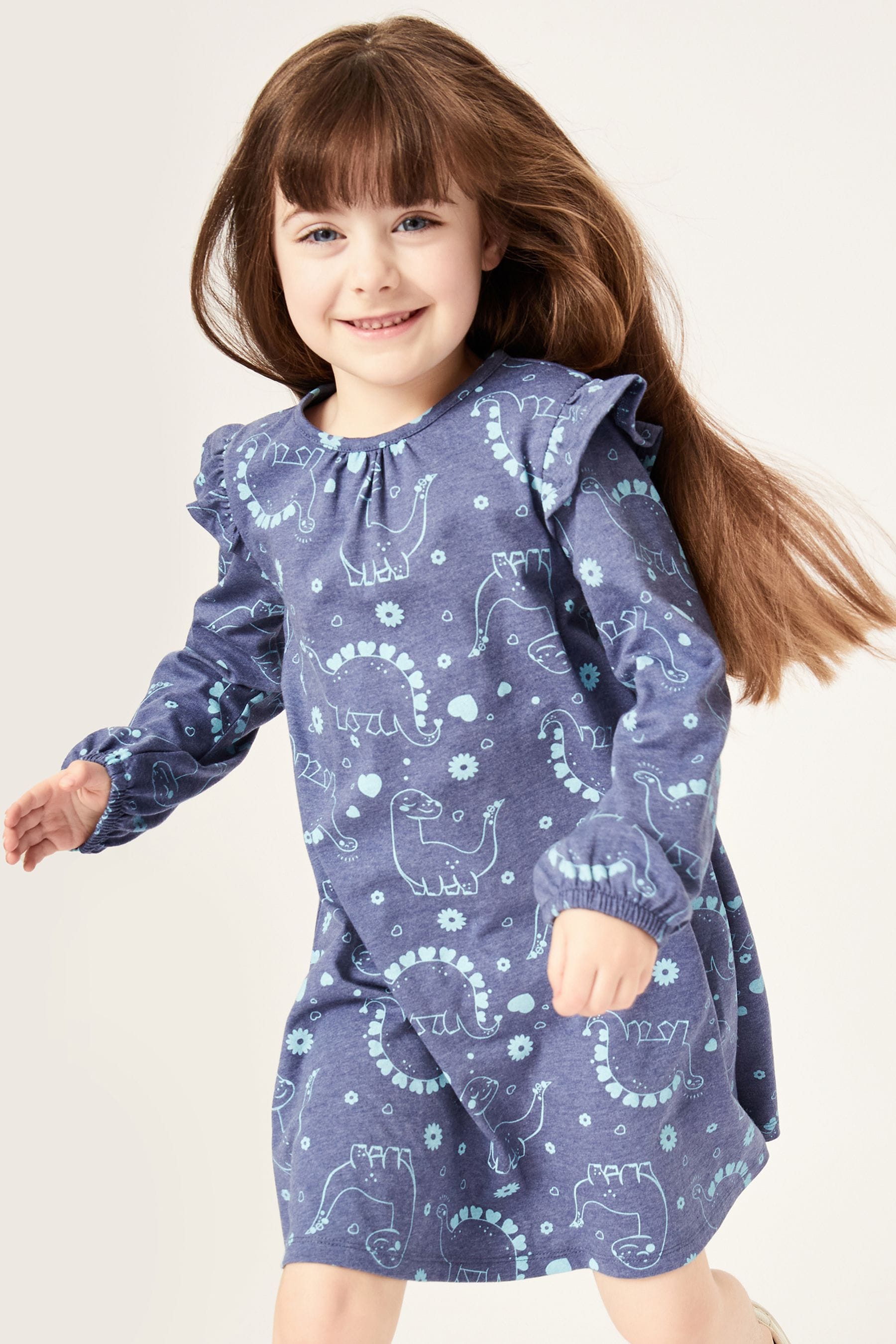 Buy Harry Bear Blue Dinosaur Dress from Next Luxembourg