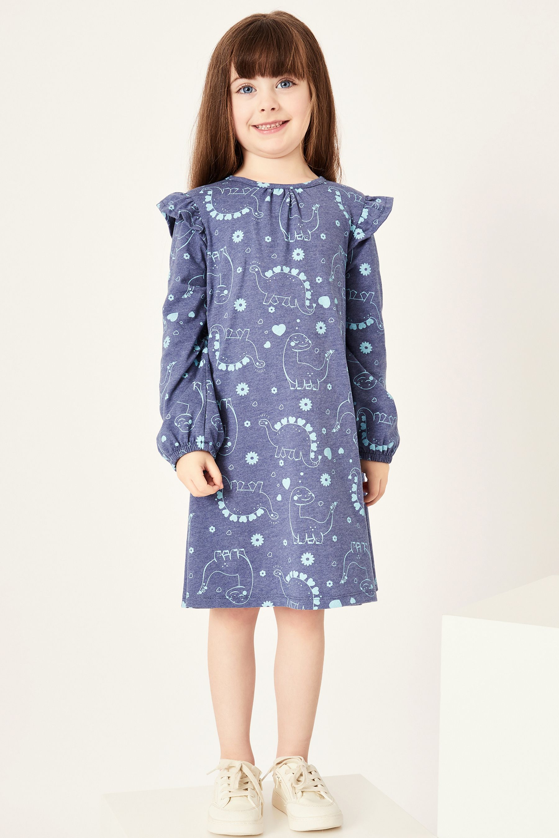 Buy Harry Bear Blue Dinosaur Dress from Next Luxembourg