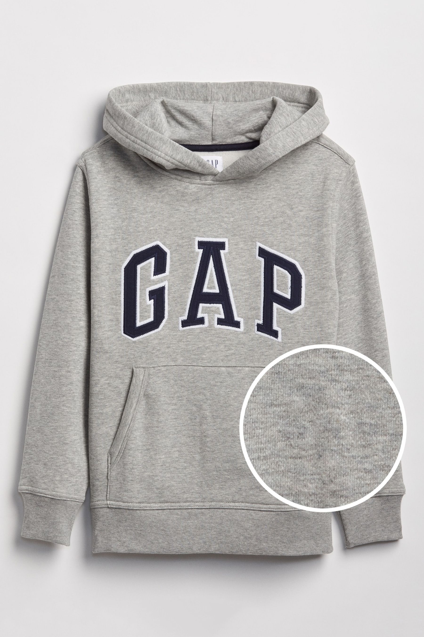 Buy Gap Grey Logo Overhead Hoodie 4 13yrs from Next Luxembourg