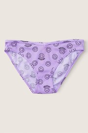 Victoria's Secret PINK Lavender Love Smiley Print Purple Cotton Bikini Knickers - Image 1 of 1