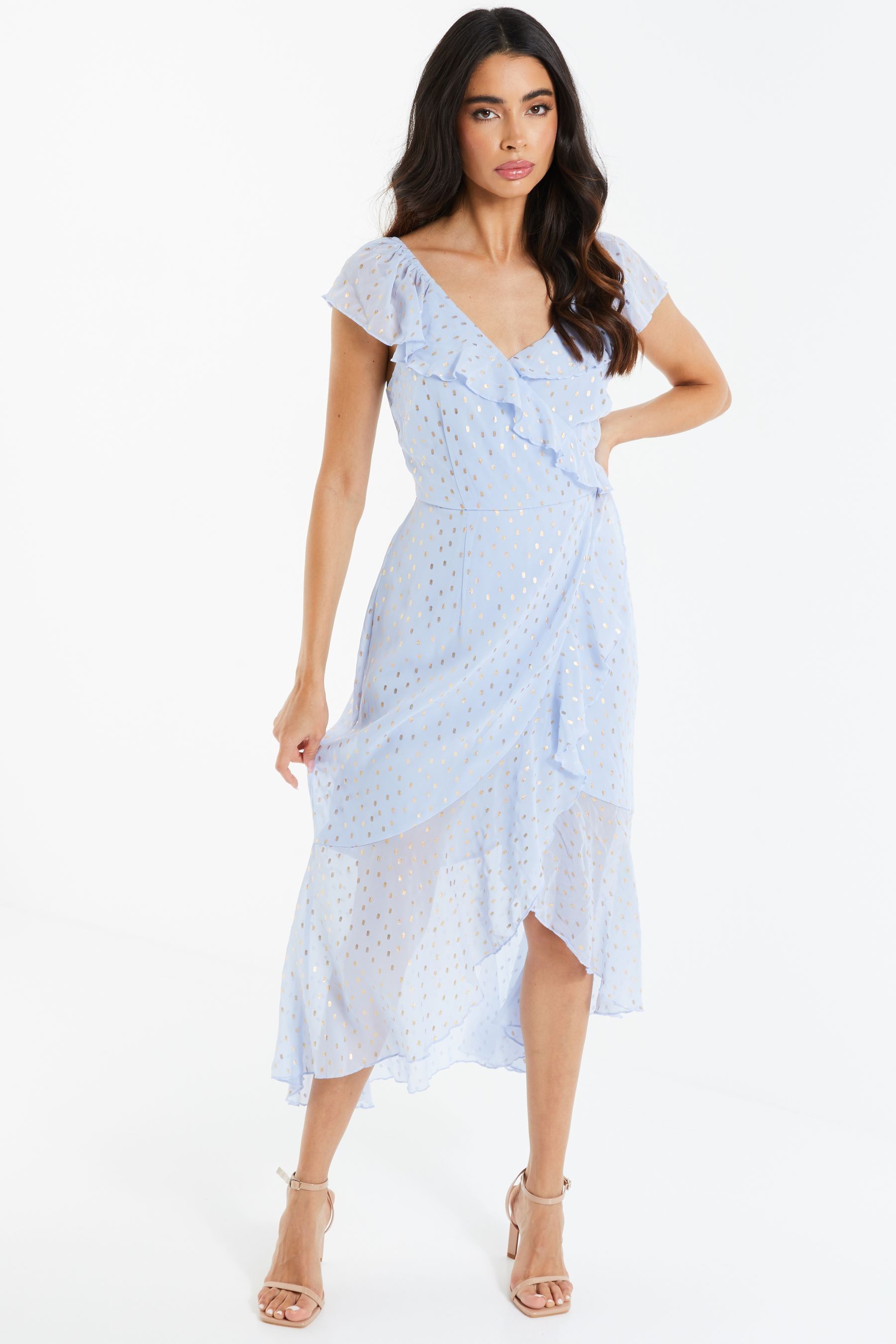 Quiz light blue dress outlet