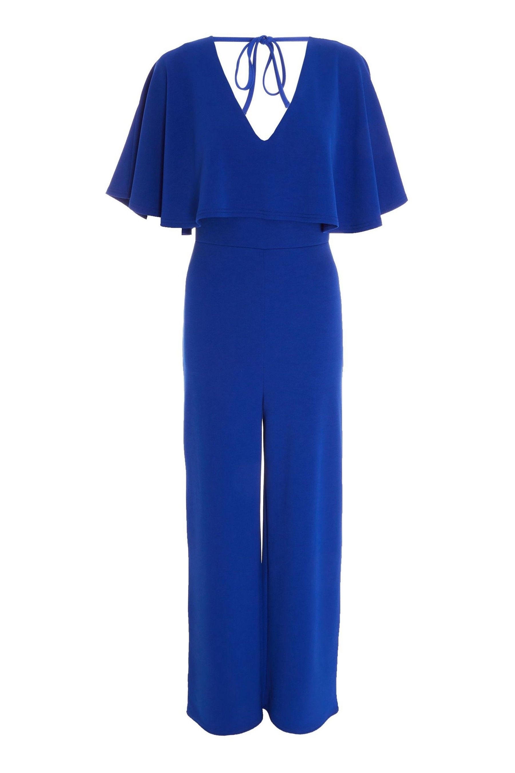 Buy Quiz Royal Blue Cape Palazzo Jumpsuit from Next Luxembourg