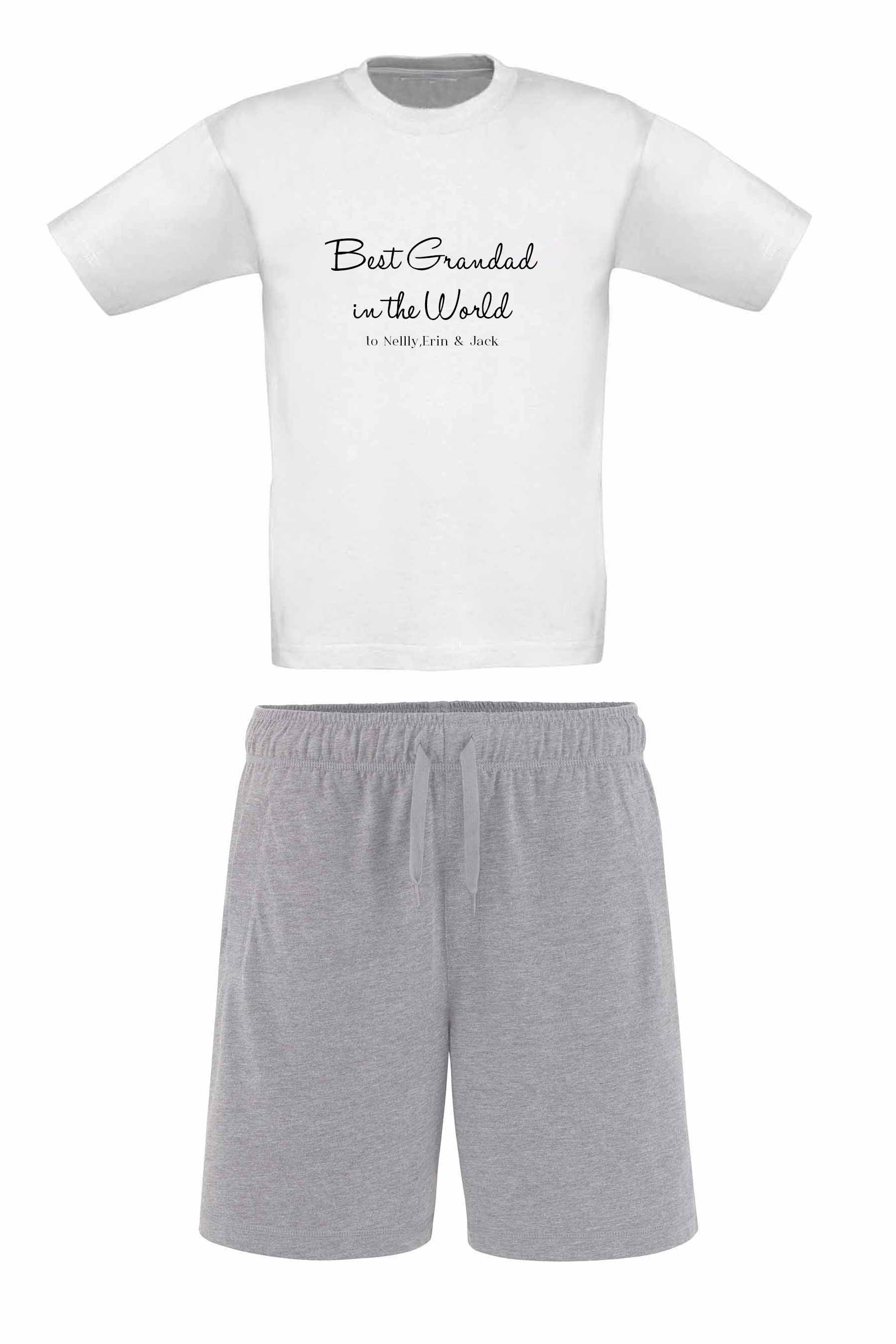 Buy Personalised Best Grandad in the World Pyjama by The Gift Collective from the Next UK online shop