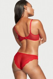 Victoria's Secret Lipstick Red Cheeky Lace Knickers - Image 2 of 3