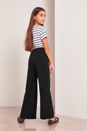 Lipsy Black Scuba Wide Leg Trousers - Image 3 of 4