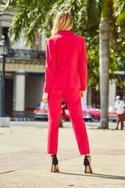 Sosandar Pink Tuxedo Jacket - Image 3 of 5