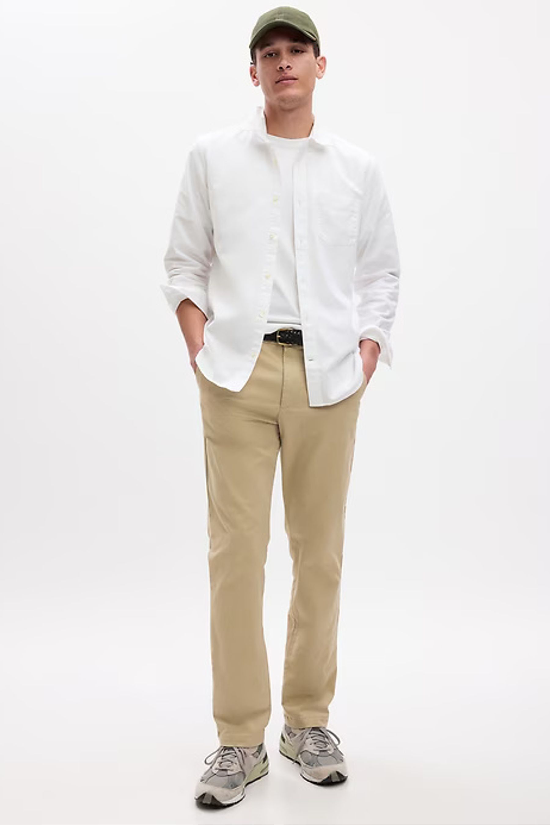 Buy Gap Beige Straight Fit Modern Chinos from Next Luxembourg