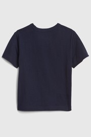 Gap Dark Blue Logo Graphic Logo Short Sleeve Crew Neck T-Shirt (Newborn-5yrs) - Image 2 of 3