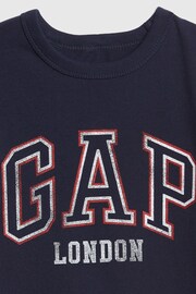 Gap Dark Blue Logo Graphic Logo Short Sleeve Crew Neck T-Shirt (Newborn-5yrs) - Image 3 of 3