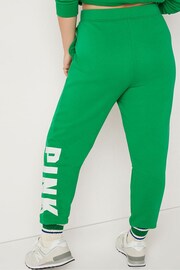 Victoria's Secret PINK Happy Camper Green Fleece Lounge Jogger - Image 2 of 3