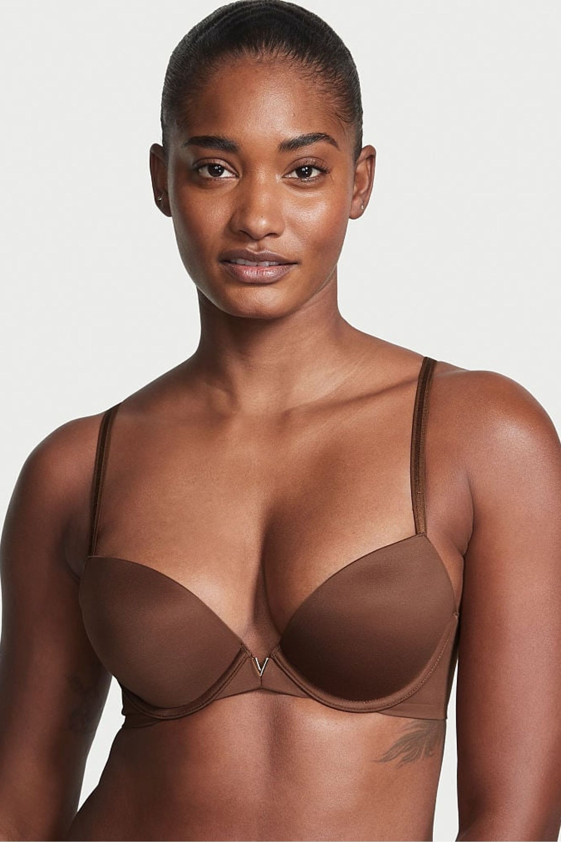 Victoria's Secret Dark Roast Brown Smooth Push Up Bra - Image 1 of 3