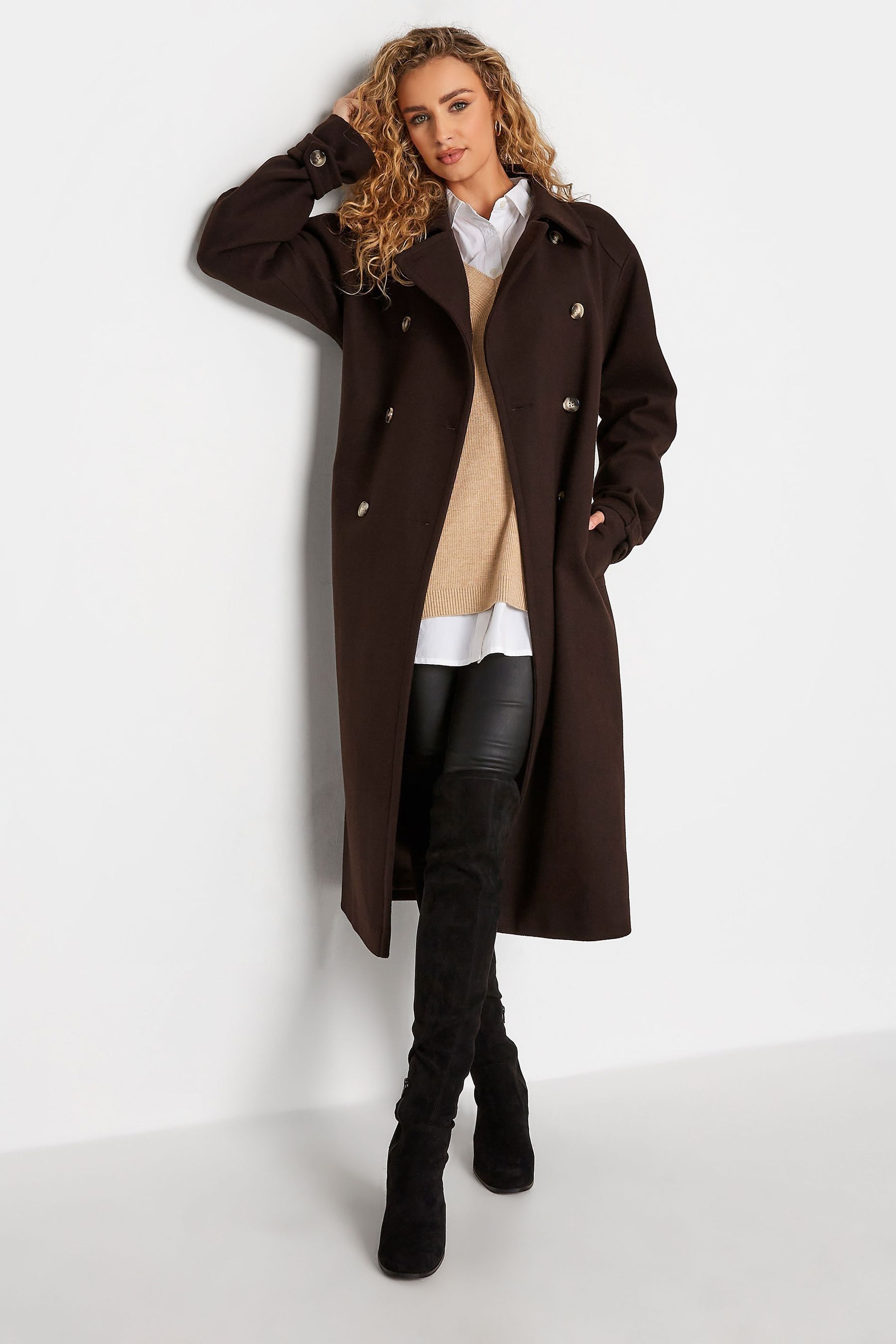 Tall double breasted coat 2025
