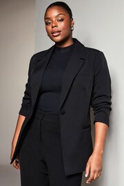 Lipsy Black Curve Tailored Single Breasted Blazer - Image 4 of 4