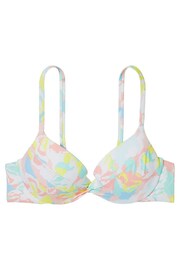 Victoria's Secret Camo Floral Push Up Swim Bikini Top - Image 4 of 4
