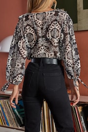 Friends Like These Black High Waist Pocket Flare jeans - Image 3 of 4