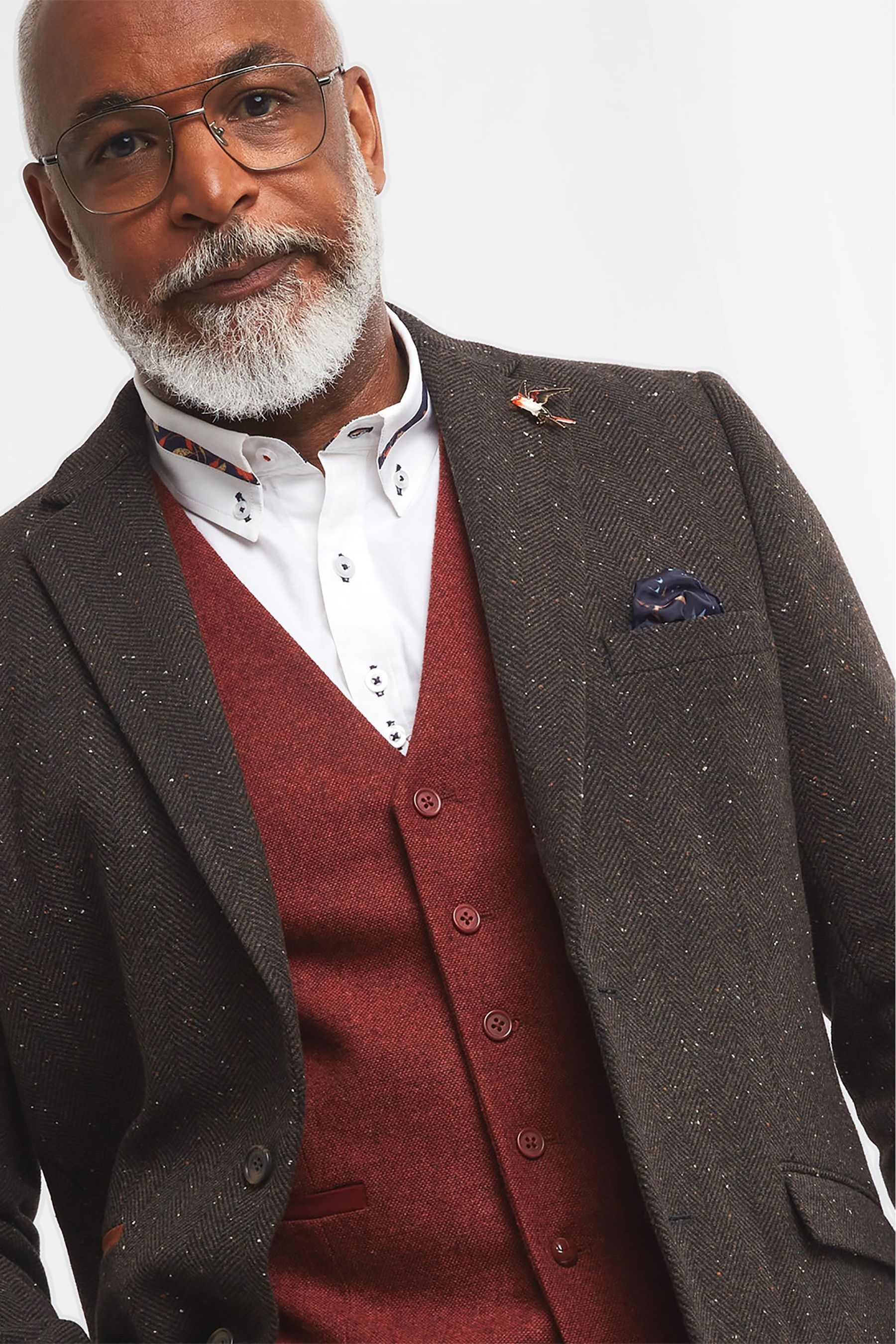 Buy Joe Browns Brown Herringbone Tweed Nep Blazer from Next Luxembourg