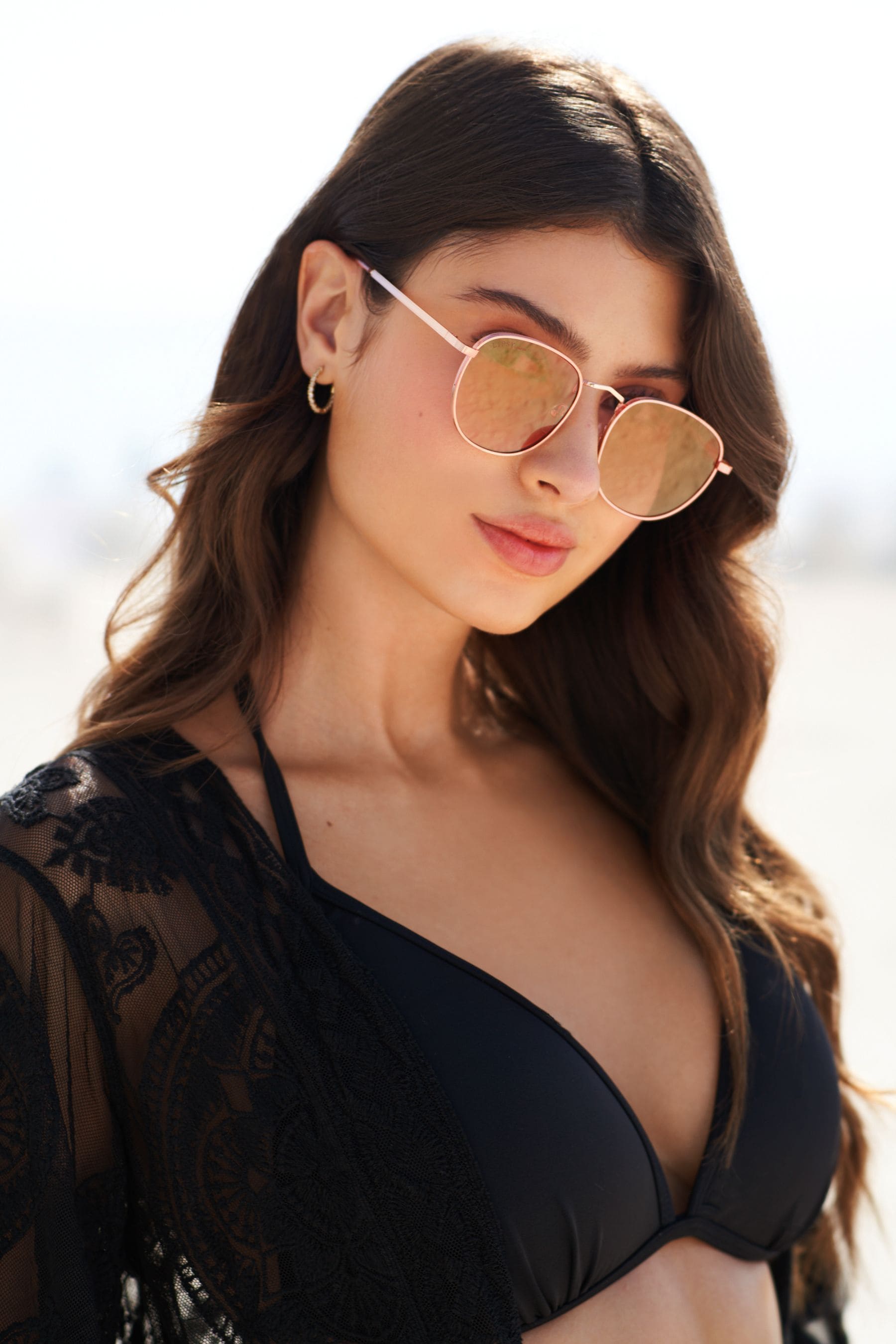 Metal frame round lens sunglasses best sale