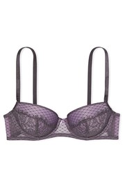 Victoria's Secret Tornado Purple Lace Lightly Lined Demi Bra - Image 3 of 4