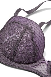 Victoria's Secret Tornado Purple Lace Lightly Lined Demi Bra - Image 4 of 4