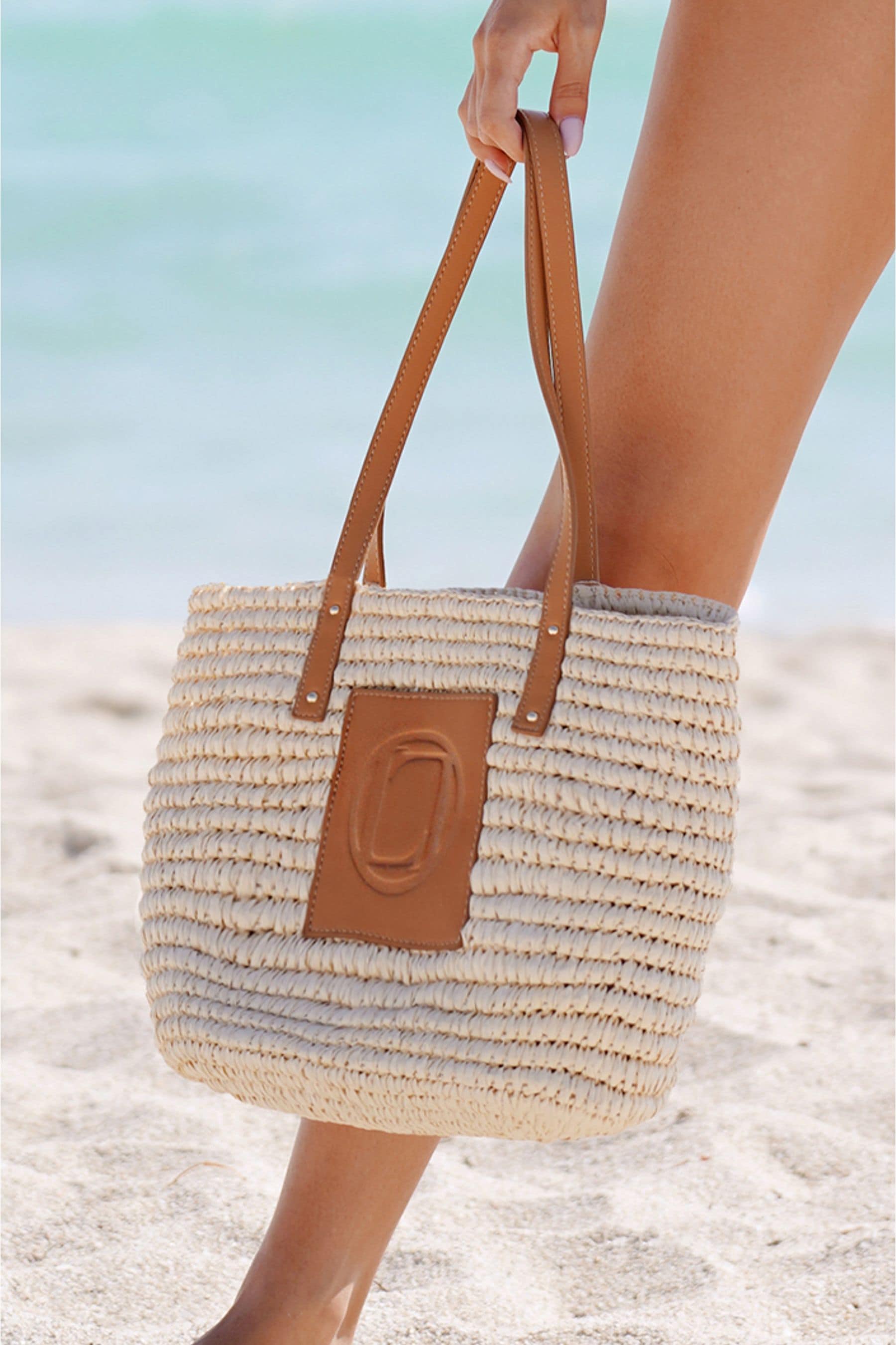 Brown beach bag 2025