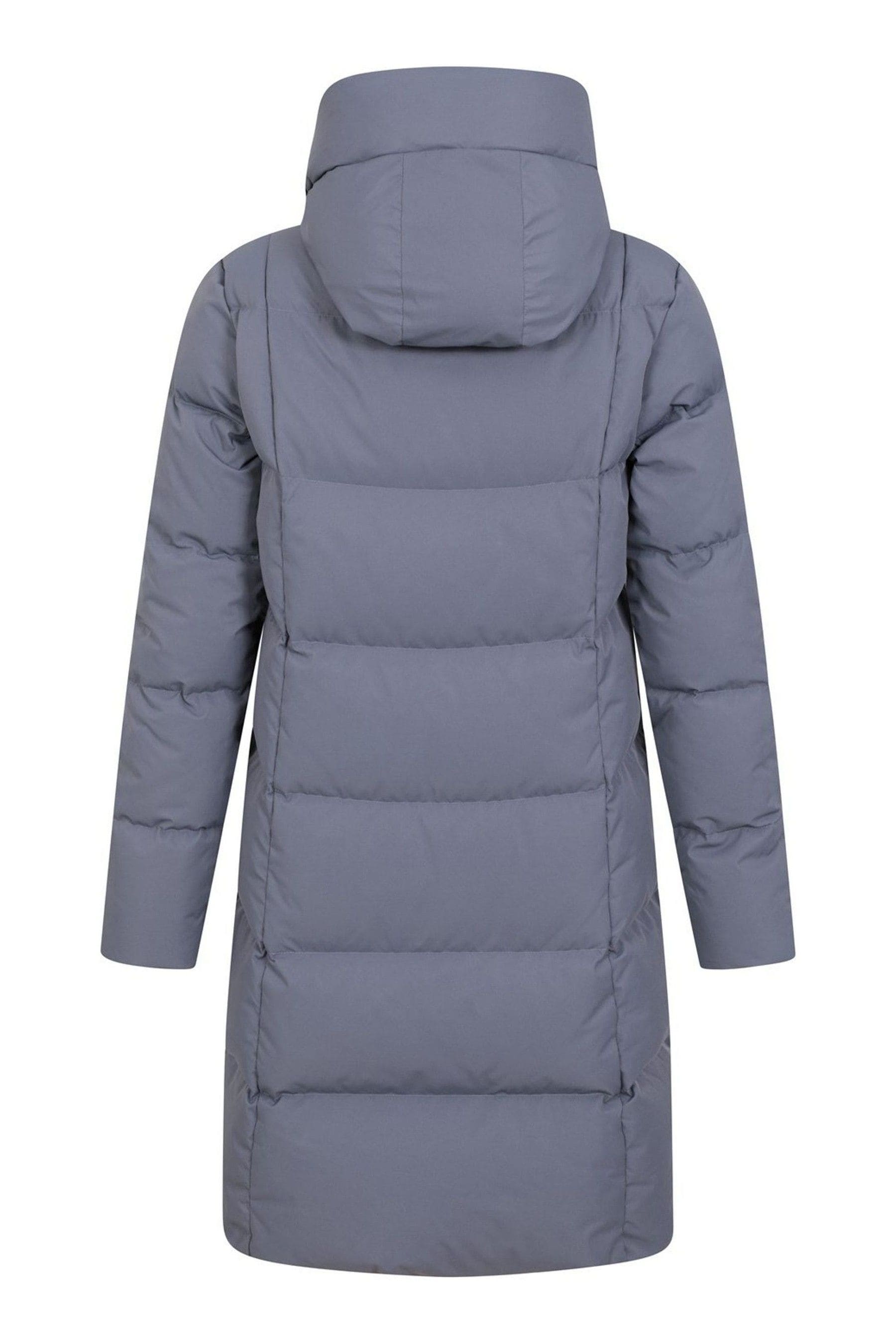 Superdry glacier down coat silver top
