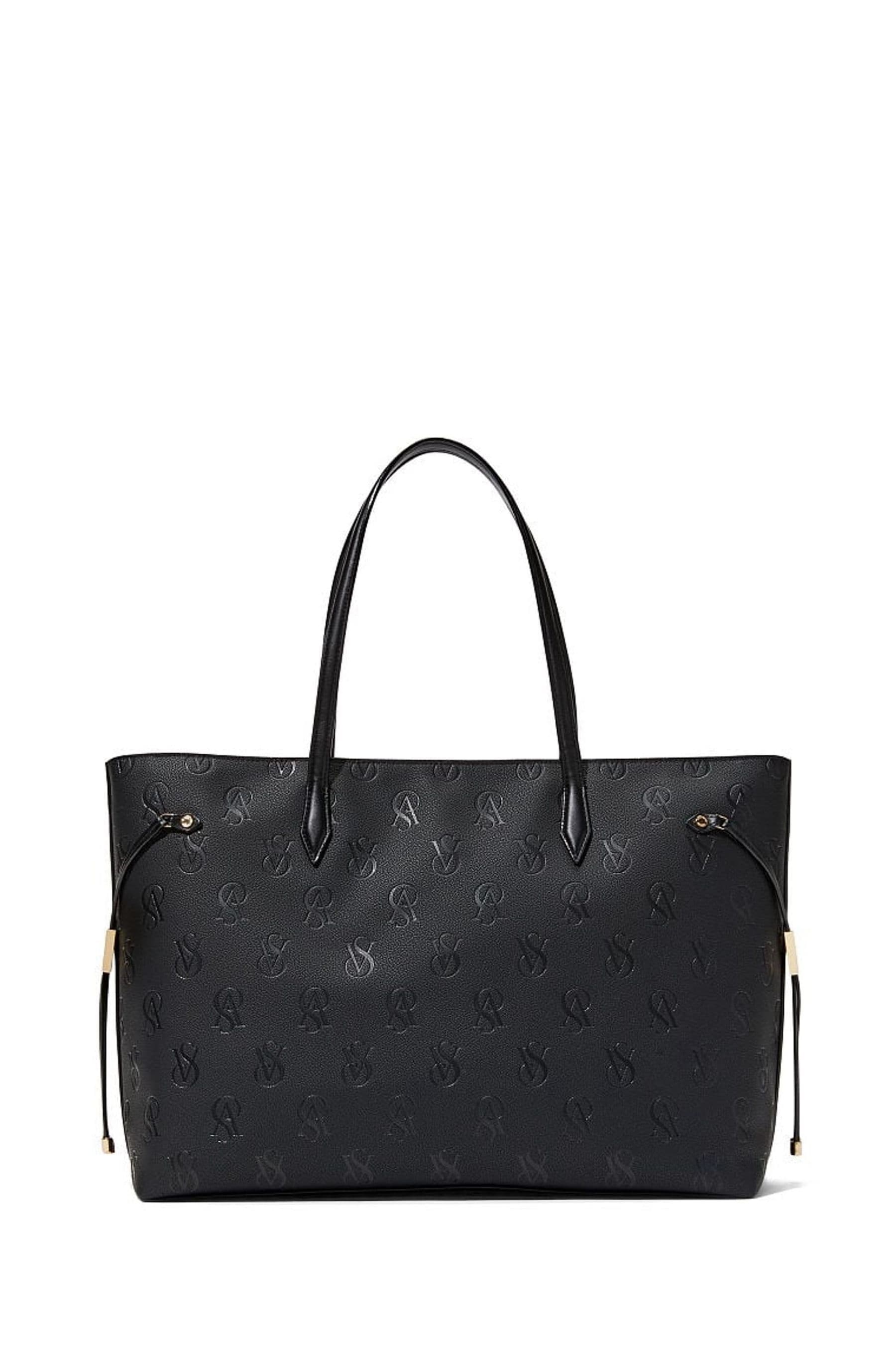 Buy Victoria s Secret Black Embossed Monogram Tote Bag from the Next UK online shop