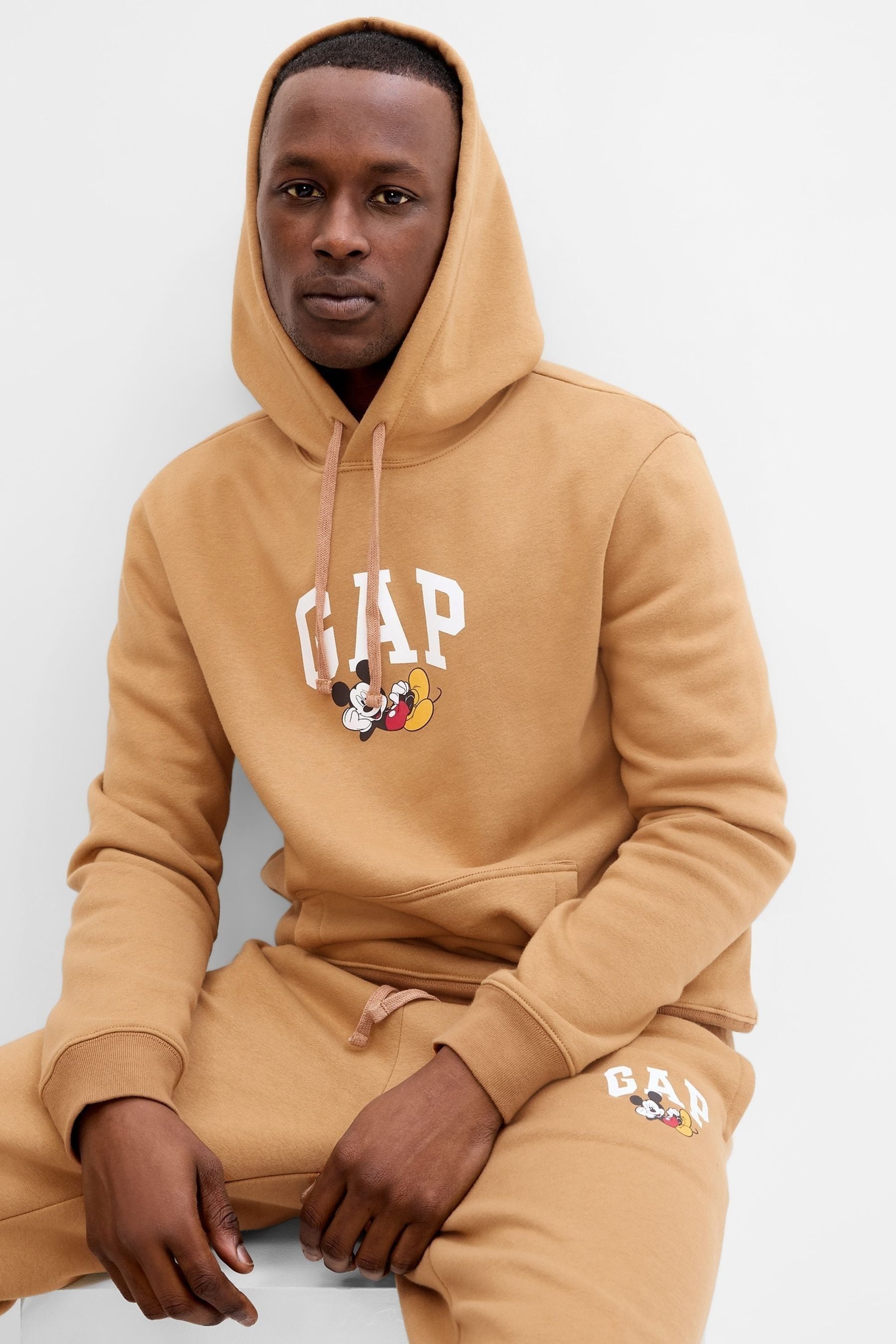 Buy Gap Brown Disney Mickey Mouse Logo Hoodie from Next Ireland