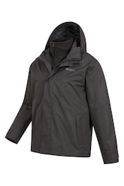 Mountain Warehouse Black Fell Mens 3 in 1 Water Resistant Jacket - Image 3 of 3